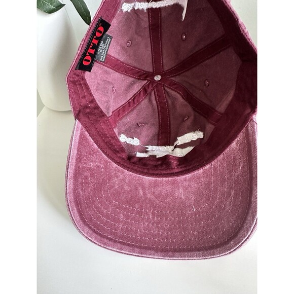 WeRateDogs Tell Your Dog I Said Hi Hat Maroon Vintage Washed Dad Hat Official main image 5